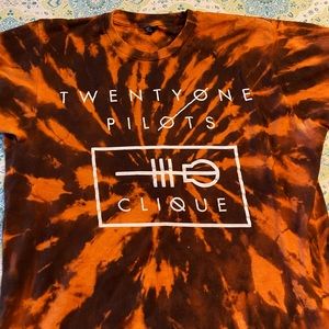 Twenty One Pilots bleach tie-dye shirt